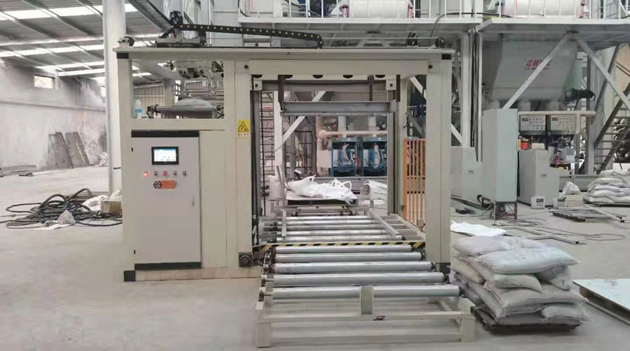 Automatic-palletizer-for-thermal insulation mortar-plant